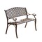 GDF Studio Eastwood Antique Copper Cast Aluminum Bench